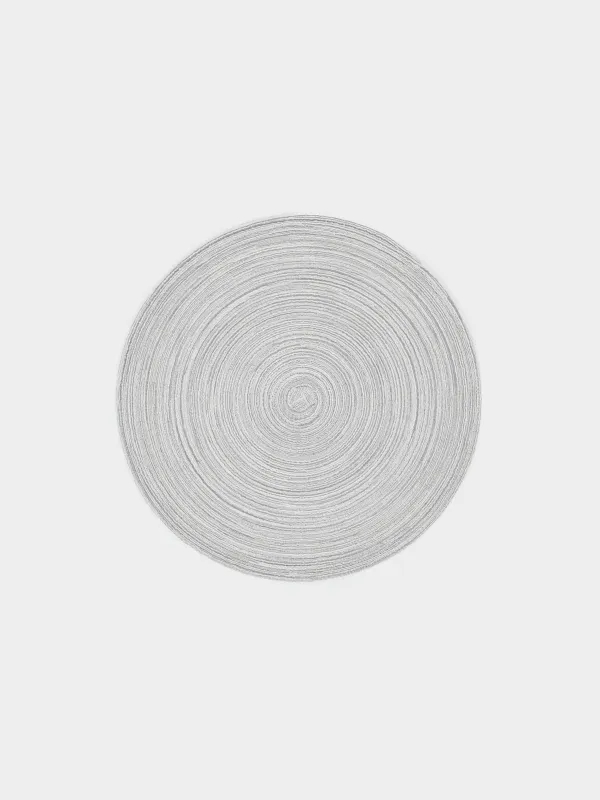 Placemat, 38 cm, polyester, round, sand-beige, Rotary, image-0