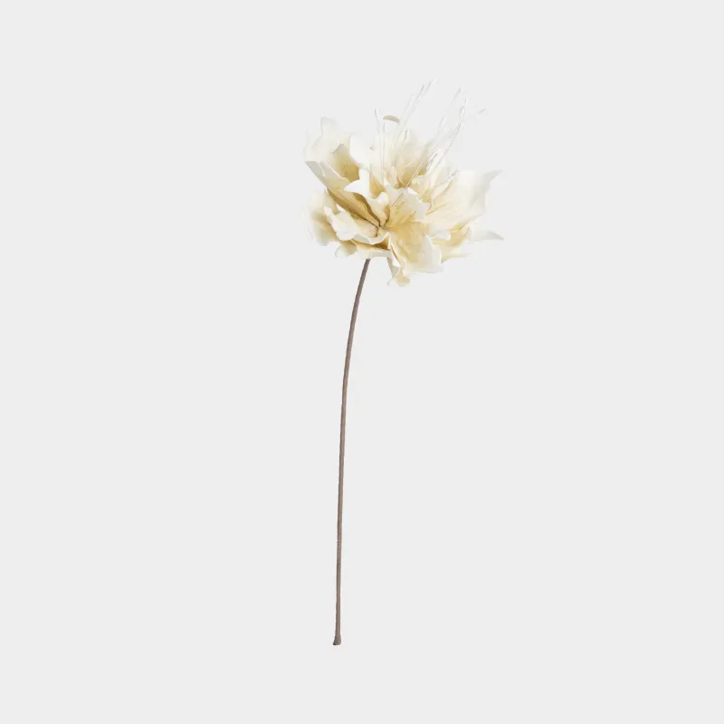 Decorative branch, 80 cm, EVA, White magnolia, Magnolia