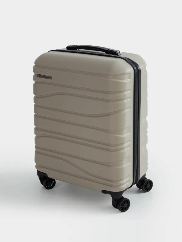 Suitcase S, 39x22x55 cm, 2.7 kg, plastic, beige, Travel comfort, image-3