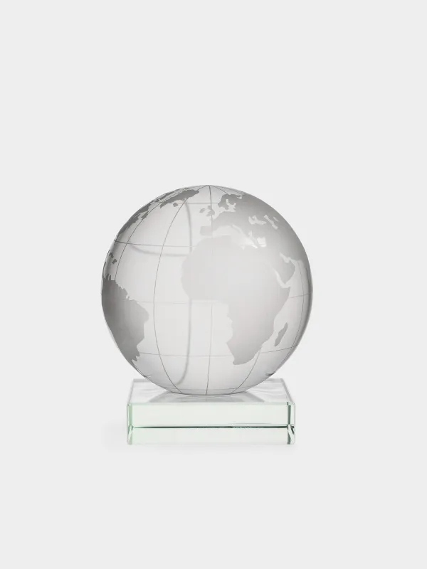 Statuette, 11 cm, crystal glass, Globe, Lux crystal, image-0