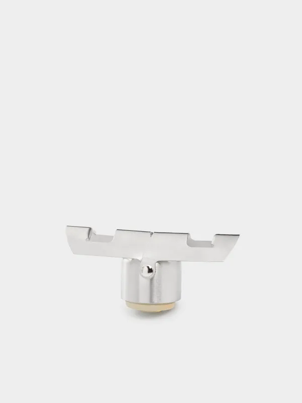 Beverage bottle stopper, 6 cm, metal, silver, Bar, image-4