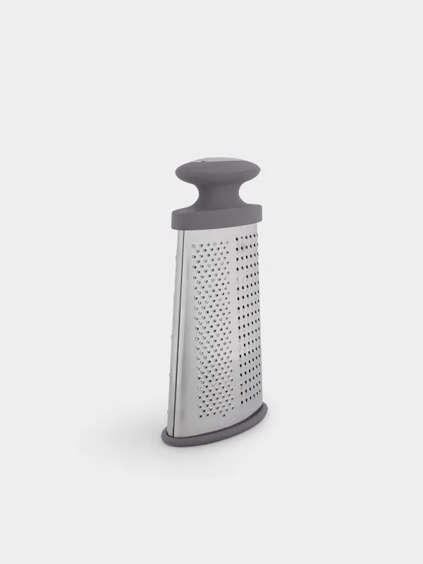 Grater, 23 cm, two-sided, steel / plastic, grey, Thin, image-5