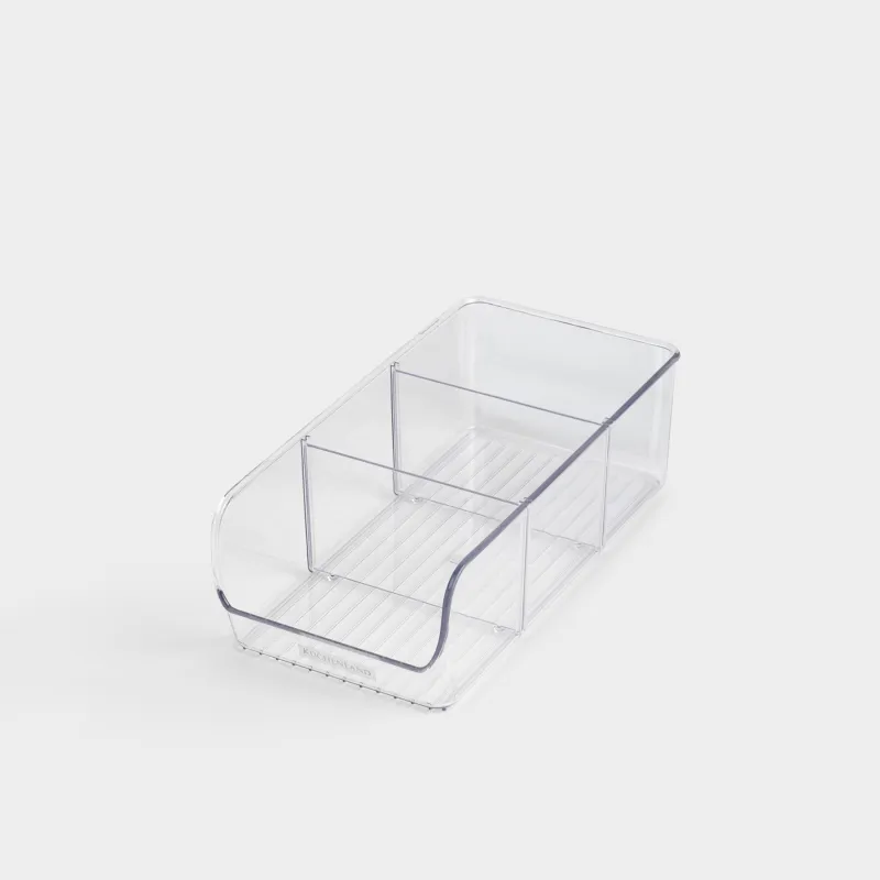 Refrigerator organizer box, 27x14 cm, 3 units, plastic, Basic