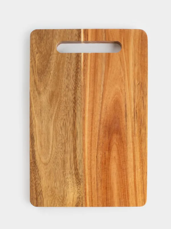 Cutting boards set, 20/30 cm, 2 pcs, rectangular, wood, Noble tree, image-1