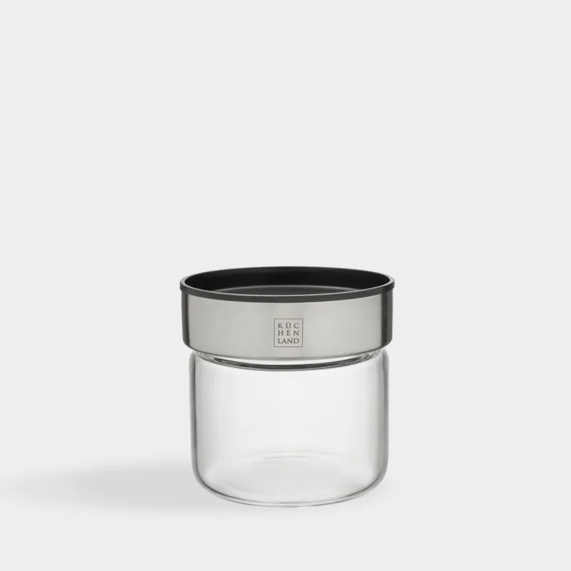 Food jar, 400 ml, glass B/plastic, Comfort