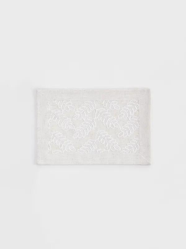 Placemat, 30x45 cm, polyester, rectangular, milky, Leaves, Fall foliage, image-0