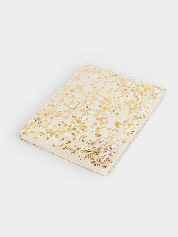Notepad for notes, 15x20 cm, 80 l, with glitter, cardboard, Dreams, Stationery, image-2