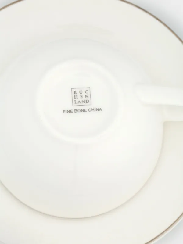 Tea pair, 2 pers, 4 pr, 250 ml, porcelain F, Pearl-platinum, image-7