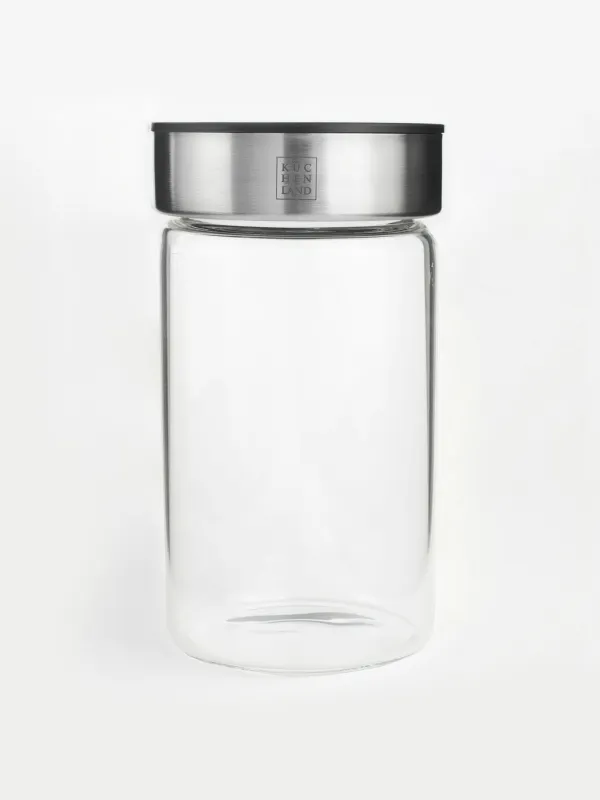 Food jar, 750 ml, glass B/plastic, Comfort, image-1