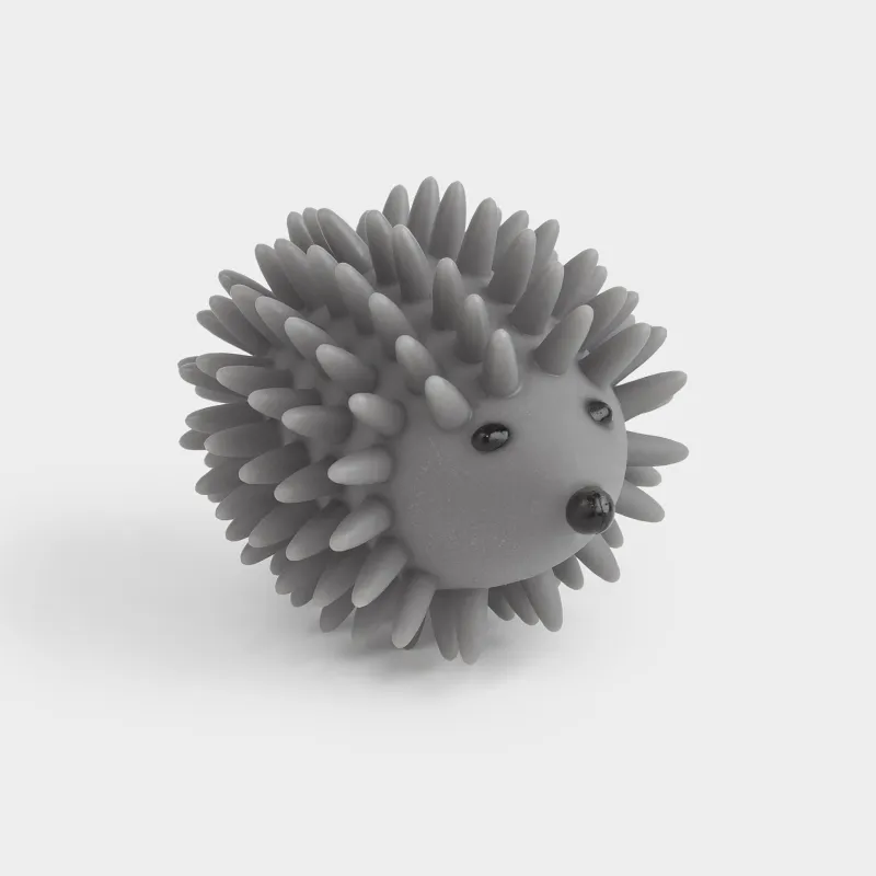 Washing ball, 9 cm, PVC, grey, Hedgehog, Washing ball