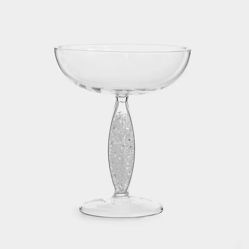 Drinking glass, 220 ml, glass, with crystals inside, Favor crystal