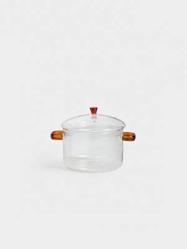 Pot, cm, 1,7 l, with lid, glass B, Ribby, image-0