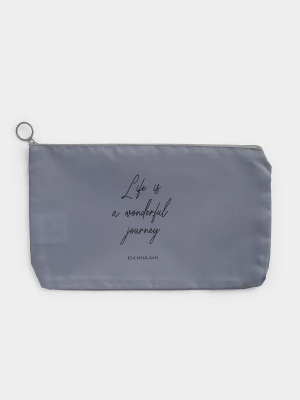 Clothing organizer, 27x16 cm, twill, grey, Travel comfort, image-4