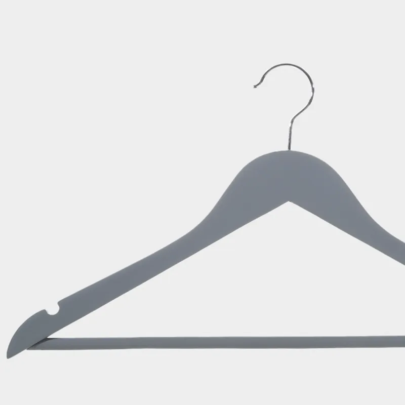 Hanger, 35 cm, 3 pcs, children's, wood, gray, Wooden house, image-2