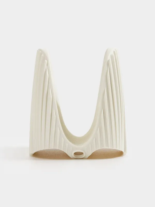 Potholder, 10 cm, silicone, beige, Wavelet, image-5