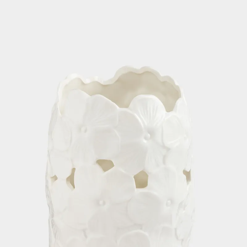 Flower vase, 29 cm, porcelain P, white, Flowers, Flora, image-1
