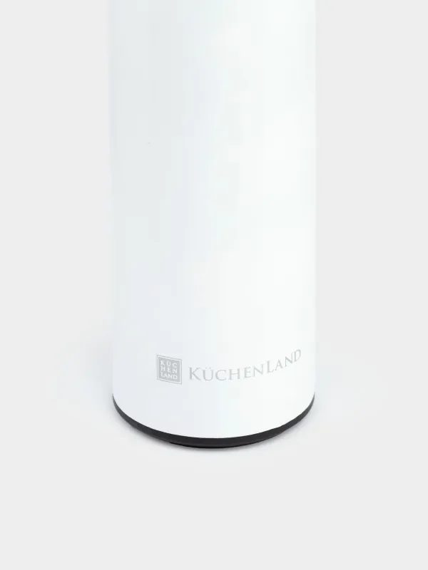 Thermos flask, 500 ml, with thermometer, steel / plastic, white, Celsius, image-6