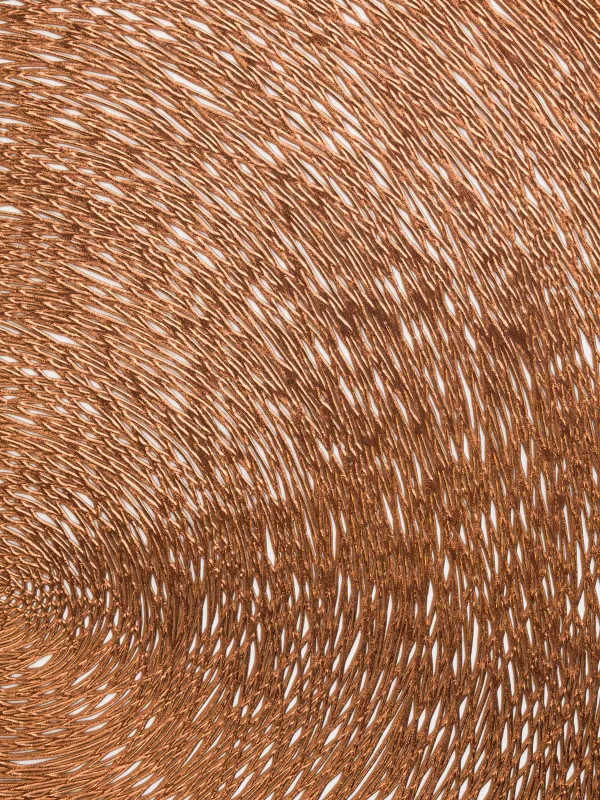 Placemat, 38 cm, PVC, round, copper, Azhur, image-4