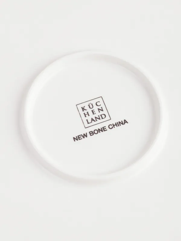 Dinner plate, 27 cm, porcelain N, white and gold, Kintsugi, Kintsugi, image-5