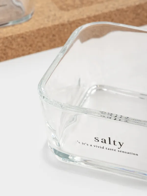 Snack set, 3 items, on a stand, Glass / cork, Clear cork, image-4