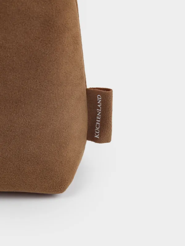 Cosmetic bag, 18x10 cm, polyurethane, sand, Krast, image-3