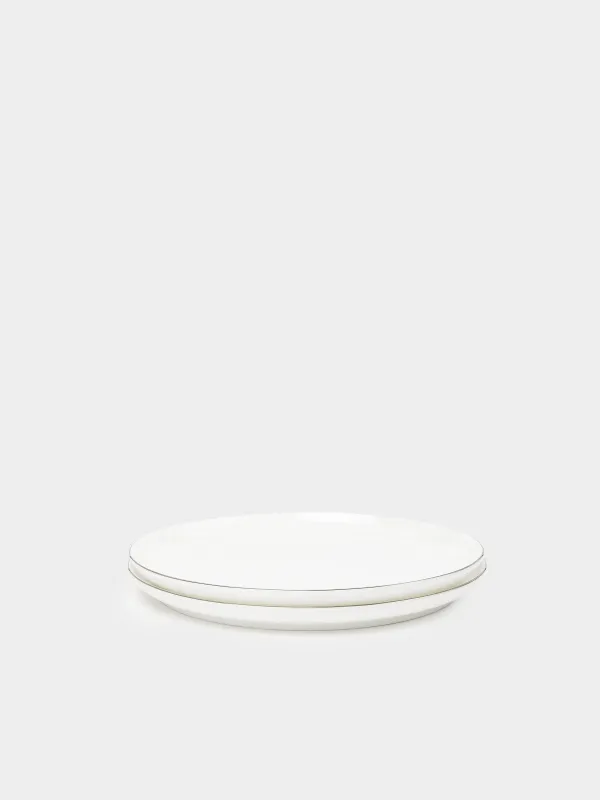Snack plate, 24 cm, 2 pieces, porcelain F, Antarctica, image-1