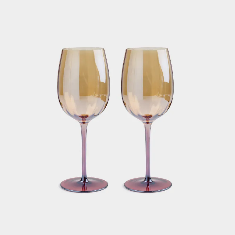 Drinking glass, 470 ml, 2 pcs, glass, amber brown, Filo R color