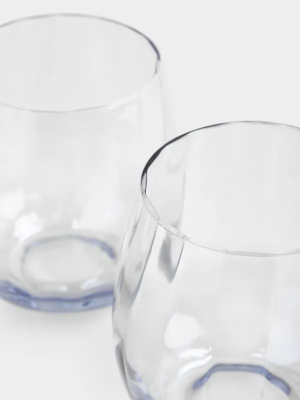 Glass, 10 cm, 450 ml, 2 pcs, glass, blue, Filo R color, image-2