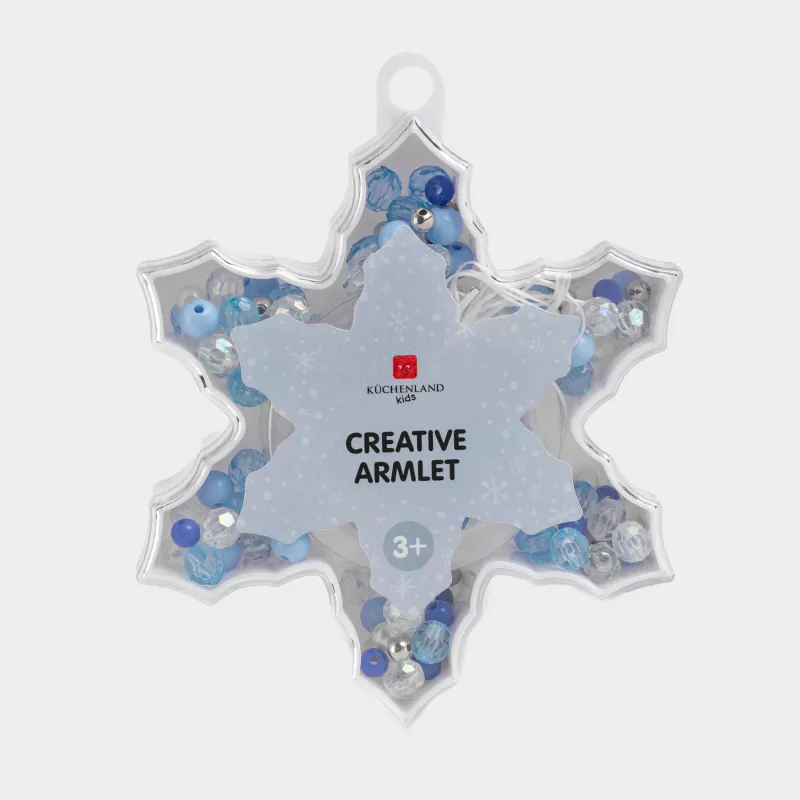 Creative armlet set, 12 cm, jewelry making, plastic, Snowflake, Creative armlet