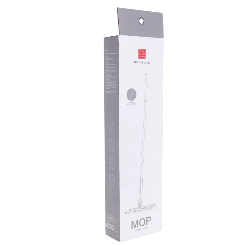 Push-up mop, curly, white-gray, Mop, image-3