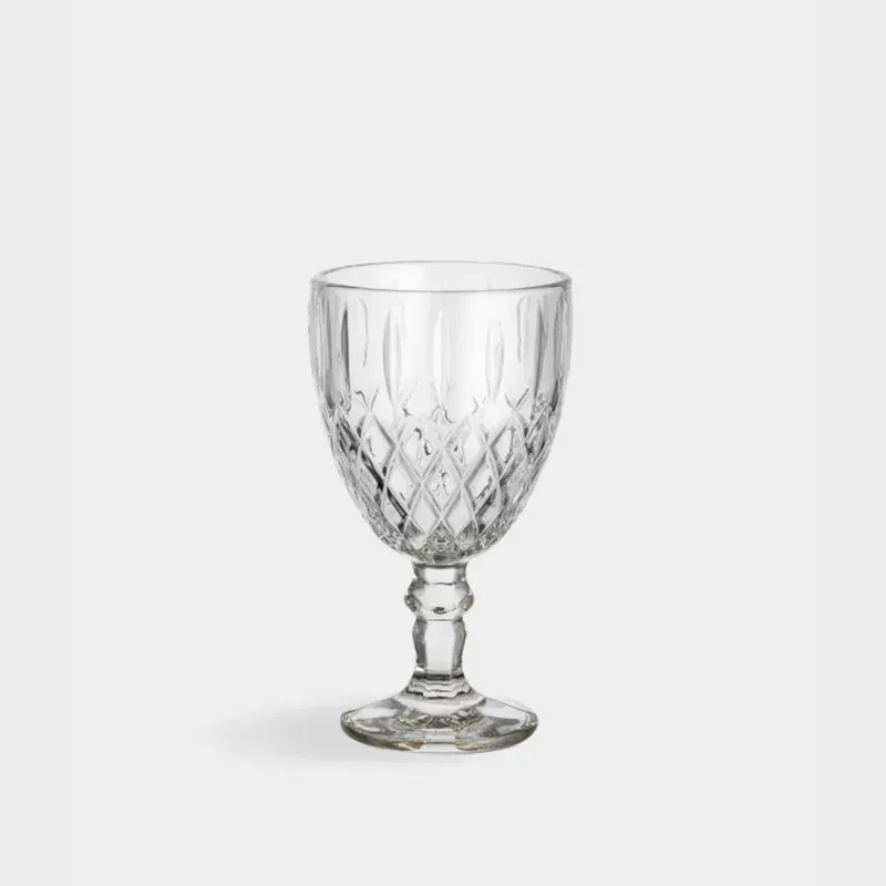 Drinking glass, 300 ml, glass R, yellow gradient, Rhomb gradient