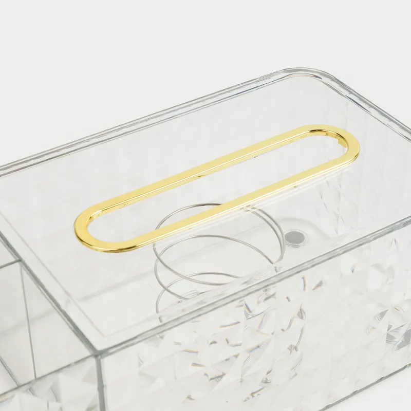 Paper napkin box, 24x12 cm, with organizer, with sitemsing, plastic / metal, Kandy, image-2