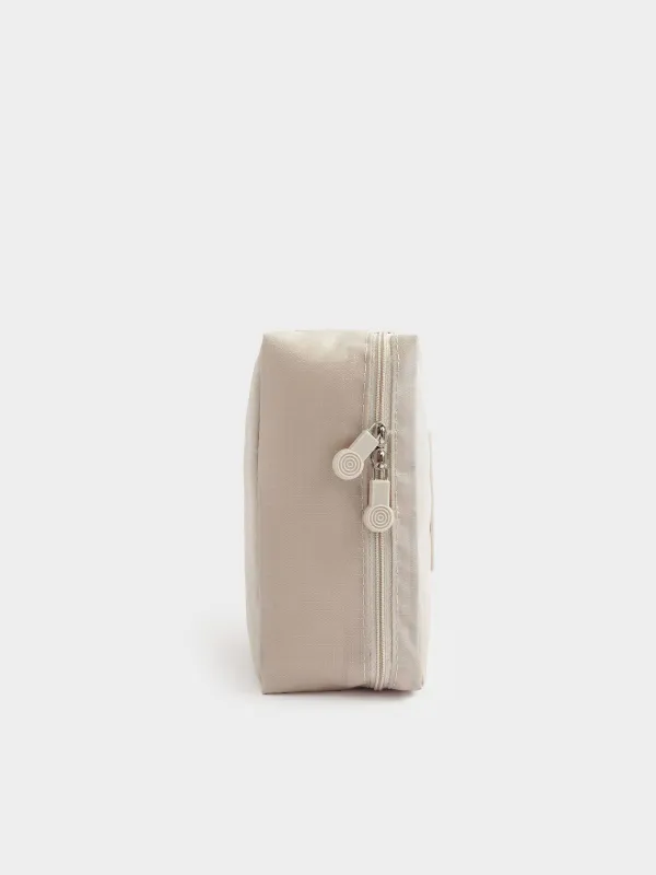 Travel Cosmetic Bag, 21х16 cm, polyester, beige, Easy Travel, image-2