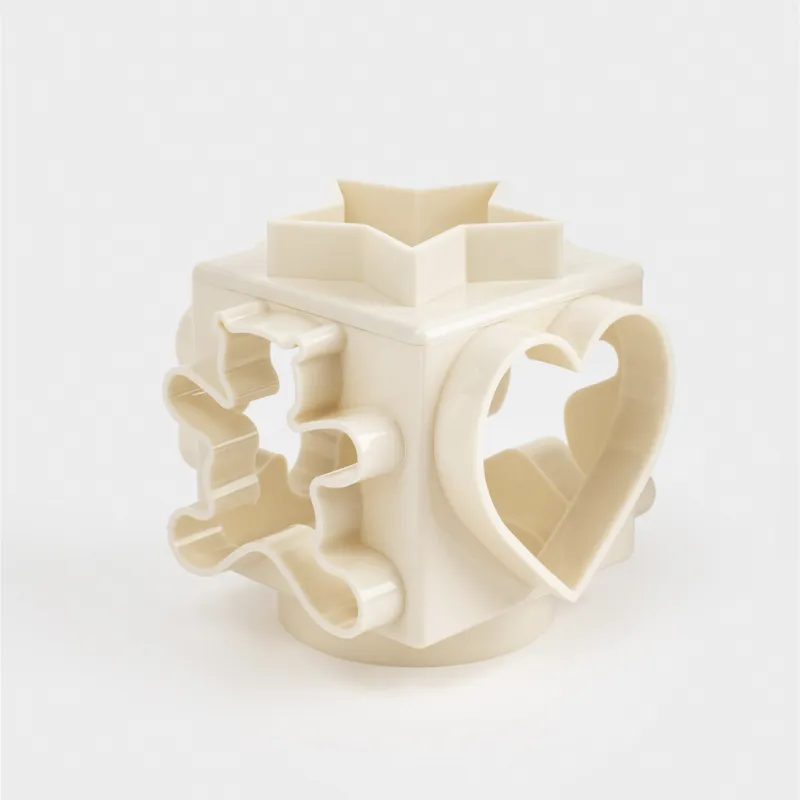 Cookie cutter, 6 sides, Plastic, Milk, Cube, Bakery