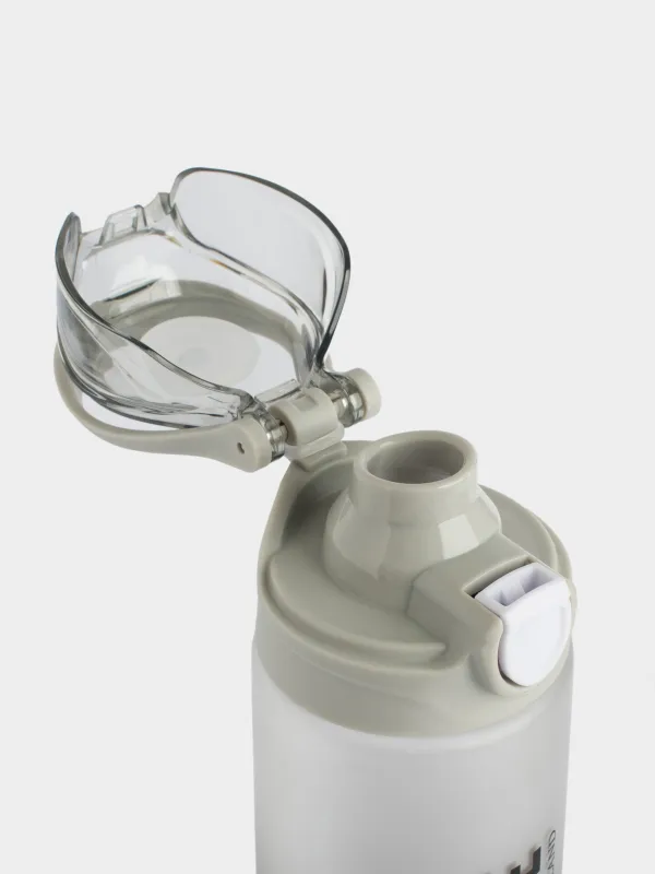 Water bottle, 900 ml, plastic/silicone, grey, Water balance, Sport, image-5