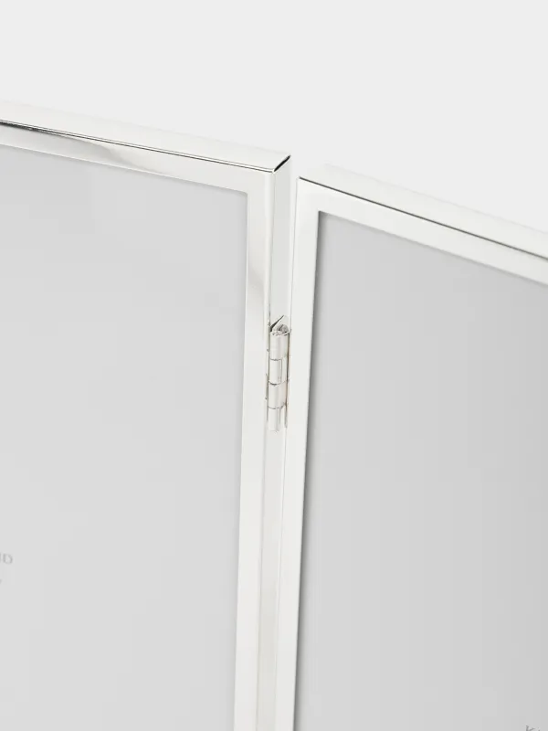 Photo frame, 13x18 cm, 2 photos, metal / glass, silver, Fantastic, image-5