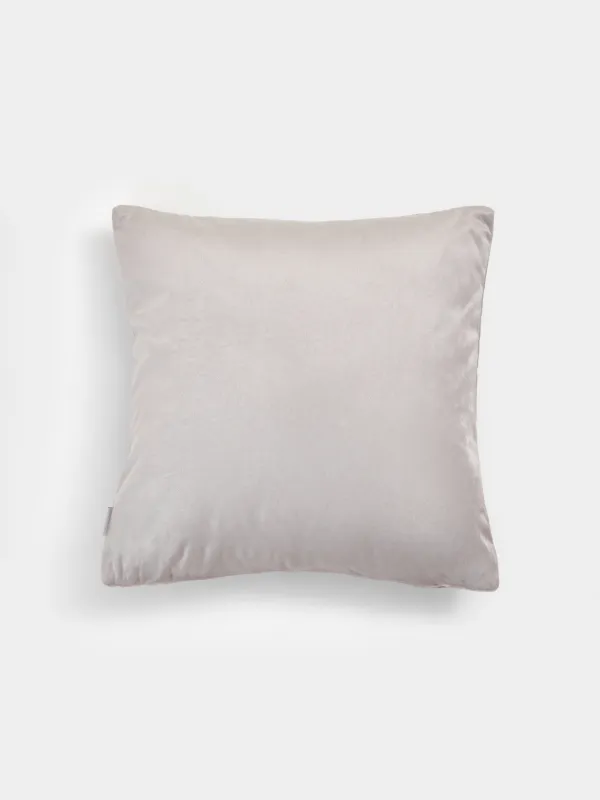 Decorative pillow, 45x45, quilted, corduroy, lilac, Rhombuses, Sewing, image-1