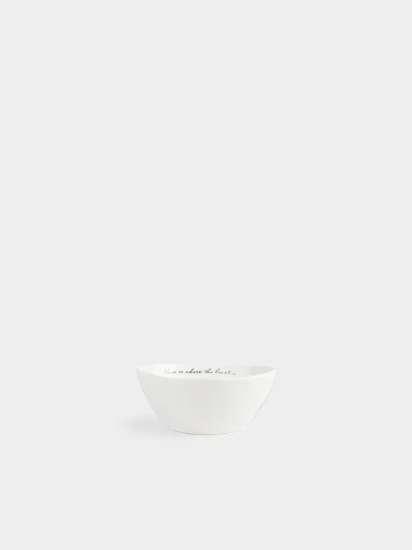 Salad bowl, 15x7 cm, 530 ml, porcelain P, white, House, Amour, image-0