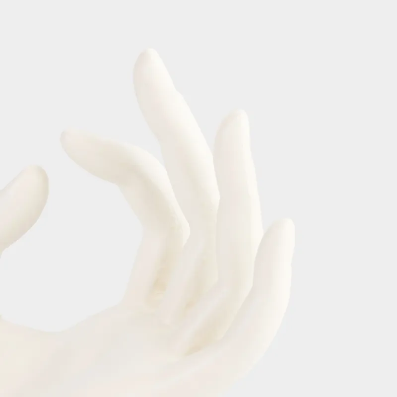 Jewelry holder, 16 cm, polyresin, milky, Hand, Hand, image-3