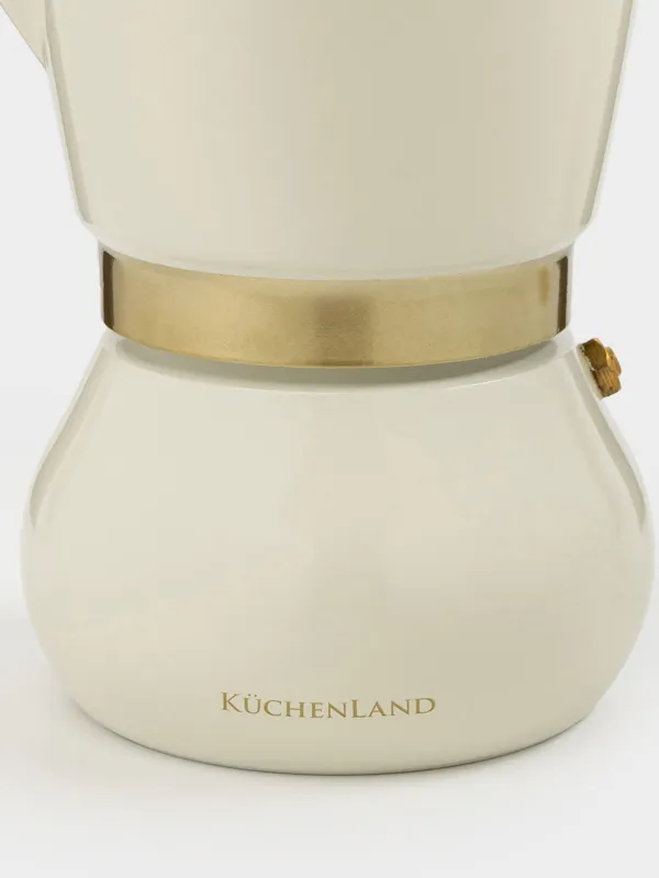 Geyser coffee maker, 300 ml, aluminum / plastic, beige-gold, Laneri, image-8