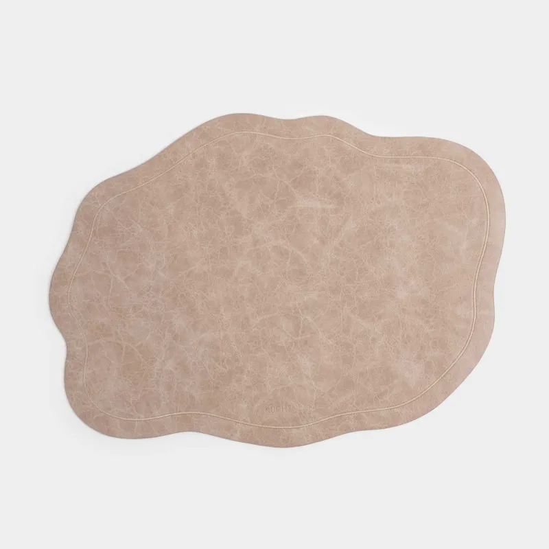 Placemat, 32x43 cm, PVC, shaped, light gray, Rock