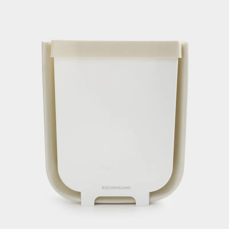 Garbage bucket, 8 L, folding, hanging, plastic / rubber, grey, Foldaway, image-5