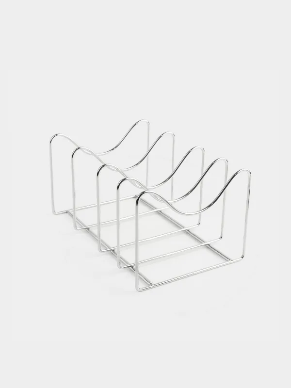 Stand-organizer for pans and lids, 16x25 cm, 4 otd, metal, Method, image-0