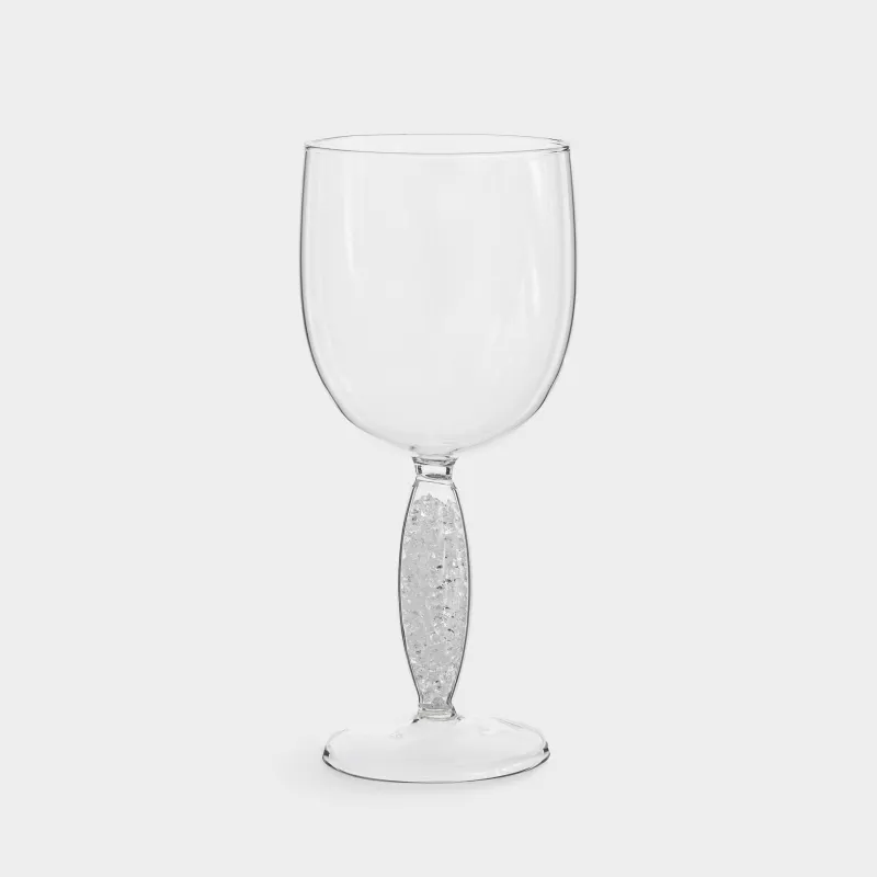 Drinking glass, 490 ml, glass, with crystals inside, Favor crystal