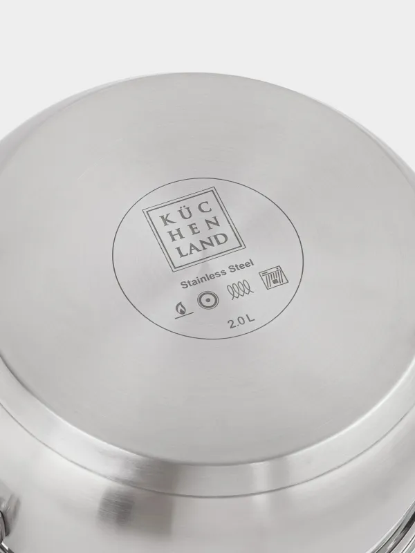 Set of dishes, 3 items, steel / glass, Egoist lite, image-3