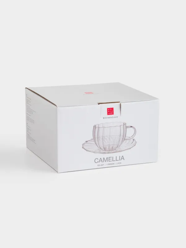 Tea pair, 1 pers, 2 items, 360 ml, glass B, Camellia, image-4