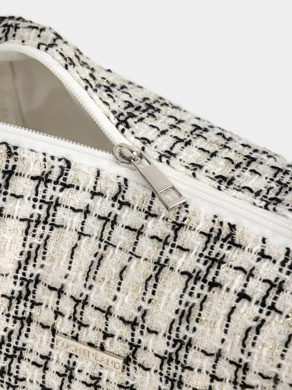 Makeup bag, 26x19 cm, Tweed, milky, Wenal, image-4