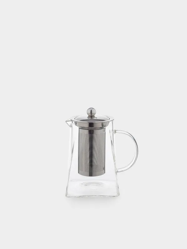 Teapot, 860 ml, glass B/steel, Pyramid, image-0