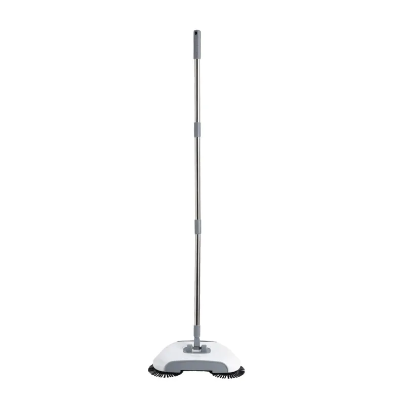 Waste collector brush, 115 cm, mechanical, plastic / steel, grey-white, Mop