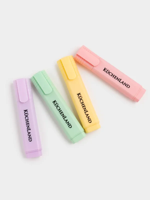 Set of text separators, 4 pcs, plastic, colored, Draw, image-1